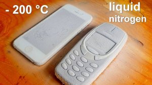 NOKIA AND IPHONE FROZEN IN LIQUID NITROGEN, WHO WILL SURVIVE