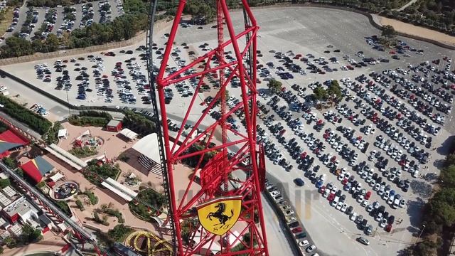 Аэросъемка  Ferrari land Portaventura Феррари Ленд Порт авентура