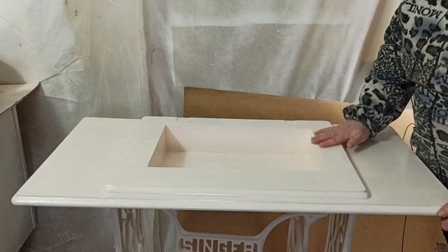 Дамский столик из швейной машинки "SINGER" смотреть онлайн