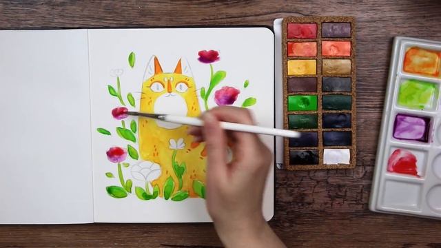 It's Made of.. CORK?? - Viviva Paint Pans and Inktober Sketchbooks смотреть онлайн