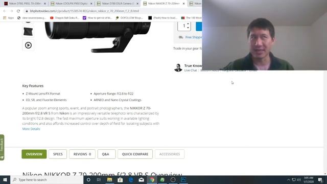 Nikon D780, AF-S 120-300mm, Nikkon Z 70-200mm, and P950 all announced! смотреть онлайн