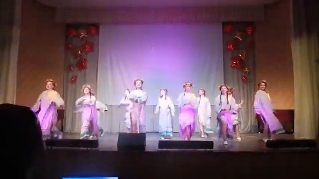 Танец "Росы, учащиеся 7 класса, преподаватель Проказов Э.Б.