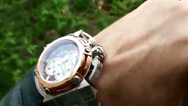 Часы Invicta двухцветный циферблат цена 385$ обзор от 25042020