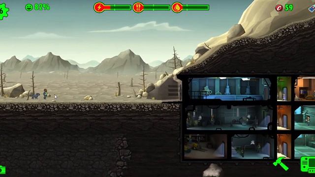 Fallout shelter комната разлива ядер колы