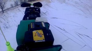 Мотобуксировщик Щукарь ! Толкач ! Небольшое падение )