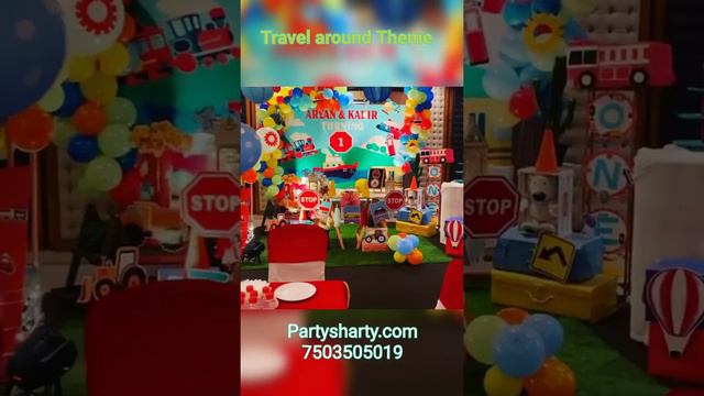 Travel Around Theme | 1st birthday theme for boys