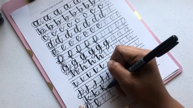 Lowercase Alphabet Practice - jkl | Brush Lettering смотреть онлайн