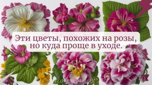 Эти цветы, похожих на розы, но куда проще в уходе.??