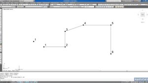 Нумерация вершин полилинии в Autocad