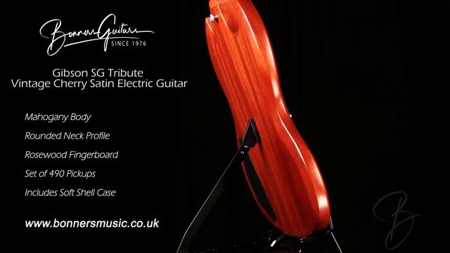 Gibson SG Tribute Vintage Cherry Satin Electric Guitar | Bonners Guitar Store смотреть онлайн