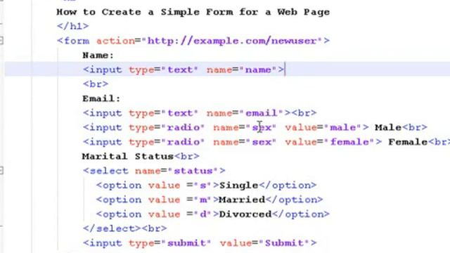 How to Create a Simple Form for a Web Page смотреть онлайн
