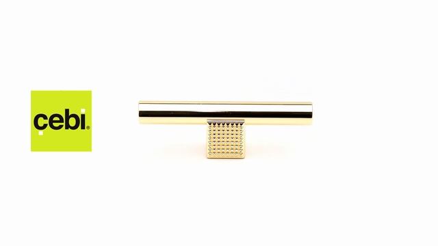 424011611 Ручка мебельная CEBI A4240 016 мм SMOOTH (гладкая) цвет MP11 глянцевое золото смотреть онлайн