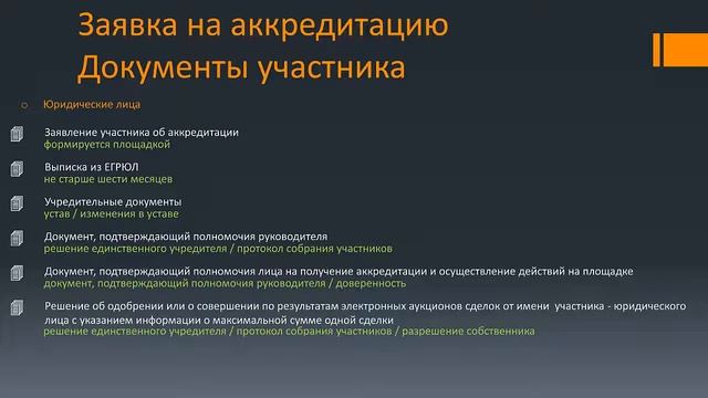 Аккредитация на электронной торговой площадке. Теория