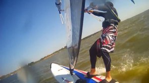 Виндсерфинг. Моё первое глиссирование.