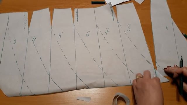 Юбка Годе 8-ми клинка спиралевидная. Моделирование и раскрой.mp4 смотреть онлайн