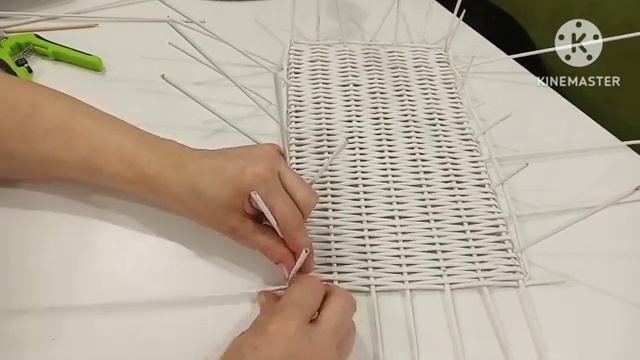 Подвесная полочка. _Бумажная лоза.