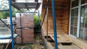 Разметка под первый ряд печи.