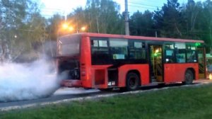 Автобус №90 Higer KLQ 6118 GS. Двигатель пошел в разнос