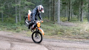 Хард эндуро, мотокросс, отжигаем на KTM по лесу