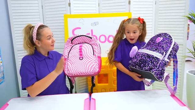 Ruby and Bonnie best back to school supplies challenges смотреть онлайн