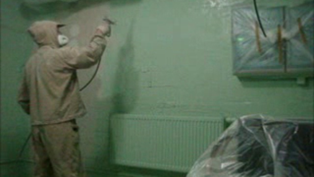 Покраска радиатора и стен в бойлерной. смотреть онлайн