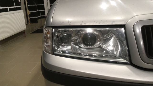 Skoda Octavia a4 - тюнинг фар, установка диодных линз SRT