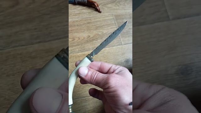 Нож в восточнмом стиле. Травление. Рог оленя. смотреть онлайн