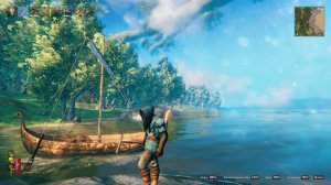 Построил корабль в Valheim.