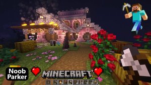 Майнкрафт, расслабляющий геймплей, вишневый дом, minecraft.