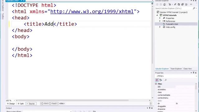 Add An HTML File To Your Visual Studio Web Application Project