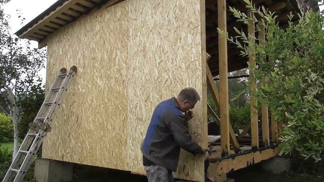 Каркасный сарай своими руками. Часть 5. Стены OSB
