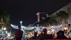 Christmas tree lighting ceremony in Celebration, FL with Santa!