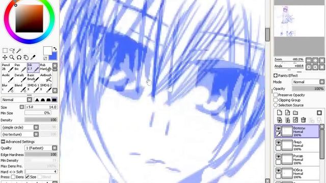 Рисуем мангу "Избранный" #01 (Daz Studio + SAI) смотреть онлайн