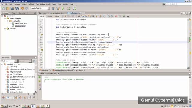 How to make ip address calculator in java netbeans 8 (new tutorial) Part #2 смотреть онлайн