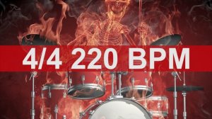 🔴 220 BPM Heavy Drums Metronome