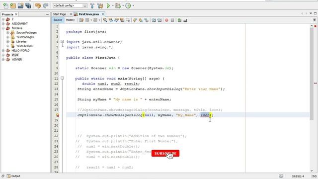 Java Programming Tutorial --6-- Using Dialog Box to Accept user input & to Display message смотреть онлайн