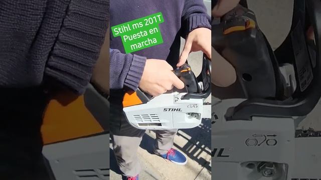 Stihl ms201t puesta en marcha con sistema mtronic - Nogalpark