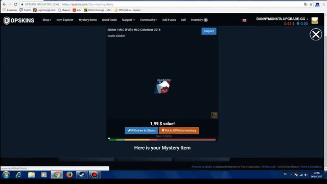 Open case на сайте Opskins.com смотреть онлайн