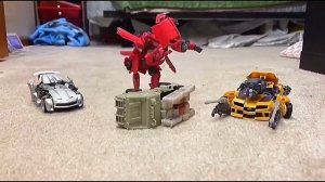 Transformers Stop Motion Dark of the Moon Highway Chase Scene