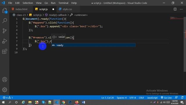 Responsive Web Design and Development || jQuery part - 10 || class 23