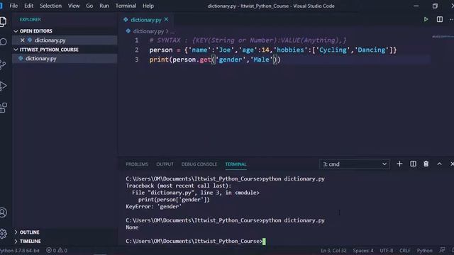 #6 - Dictionaries (Key-Value Pairs) in Python
