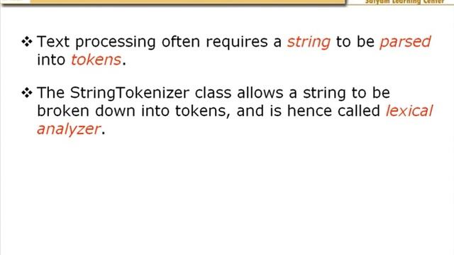 java string Tokenizer смотреть онлайн