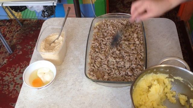 Картофельная запеканка с фаршем 