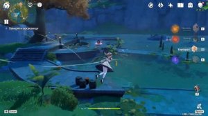 Genshin Impact головоломка Перевала Линцзю и Пик Циньюнь