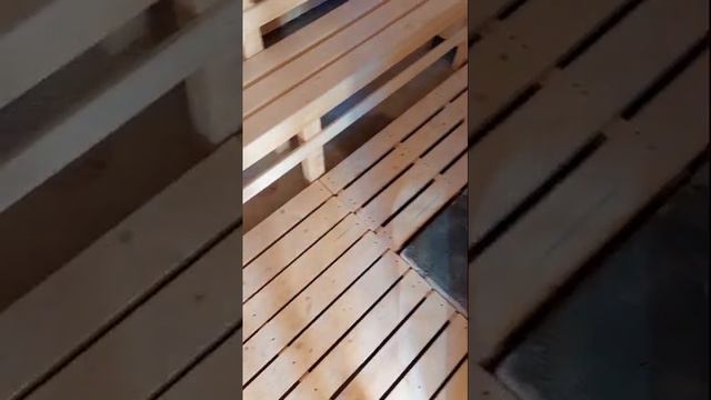 Видео-обзор бани из блоков 5,4*3,4, совмещенной с летней кухней 4х3,4 (под одной крышей)