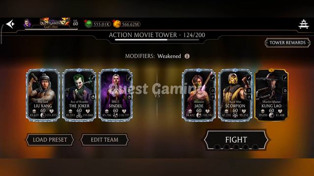 FATAL ACTION MOVIE TOWER 1-200 PLUS MODIFIERS LEAKED. Mortal Kombat Mobile
