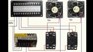 Схема подключения ХМ-18 проветривания, увлажнения, поворота яиц.