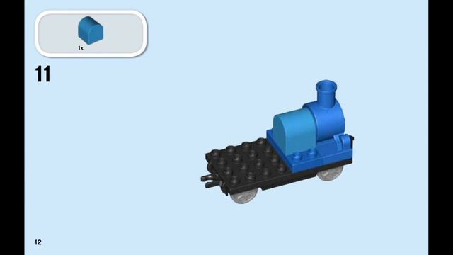 LEGO Duplo 10810 Push Train - instruction timelapse смотреть онлайн