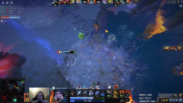 970 MMR → 1100 MMR (16/12 WR: 58%): Drow Ranger, Shadow Fiend смотреть онлайн