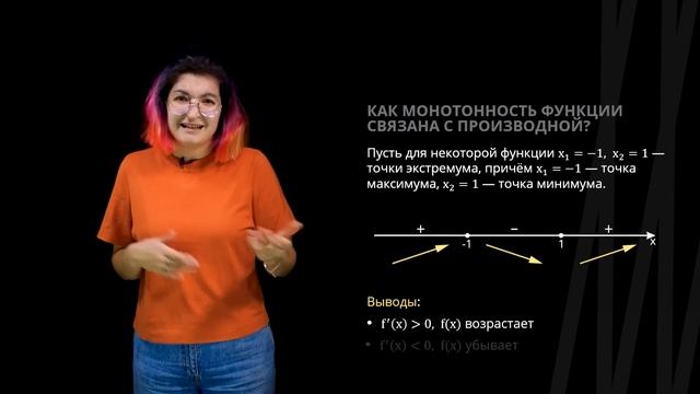 Точки экстремума функции и промежутки монотонности | Математика